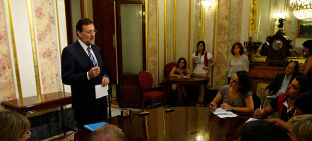 Rueda de prensa de Mariano Rajoy tras su reunión con Urkullu