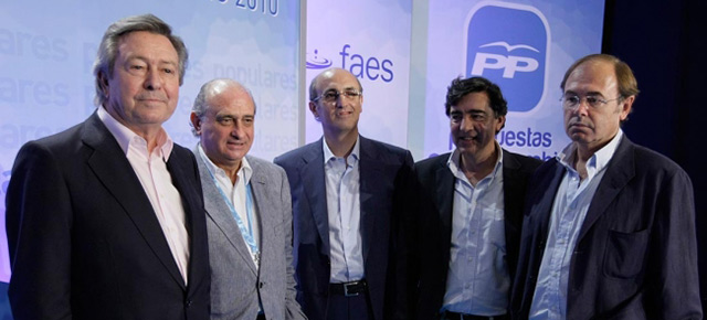 Luis de Grandes, Jorge Fernández, Celso Delgado, José Antonio Bermúdez de Castro y Pío García Escudero