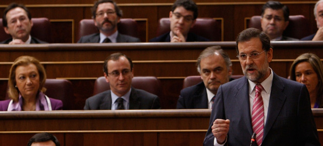 Mariano Rajoy en su intervención en la Sesión de Control