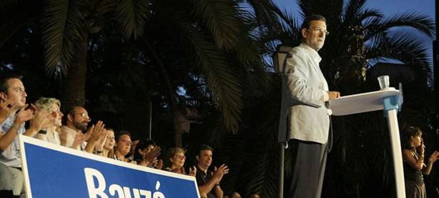 El presidente del Partido Popular, Mariano Rajoy