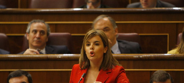 Soraya Sáenz de Santamaría en el Congreso