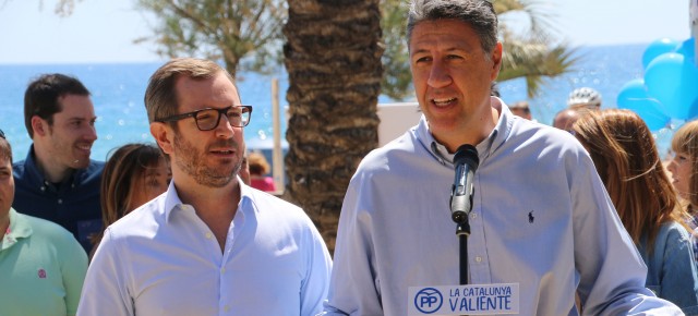 Javier Maroto y Xavier García Albiol en la presentación de la campaña 