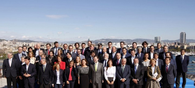 Foto de familia tras el Comité Ejecutivo Nacional