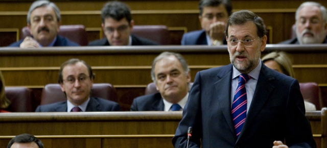 Mariano Rajoy durante su intervención en la sesión de control al Gobierno