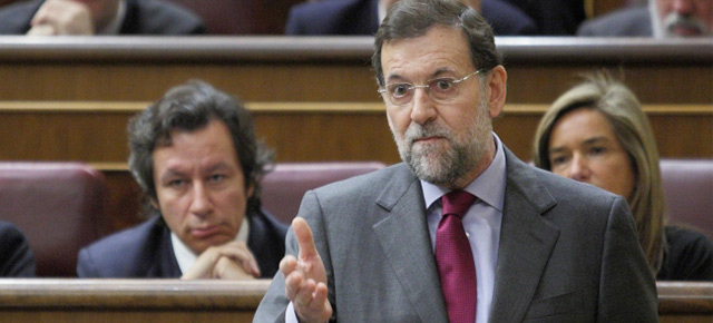 Mariano Rajoy durante su intervención en la Sesión de Control