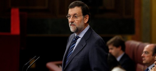 Mariano Rajoy durante su intervención en el debate sobre el Consejo de Europa