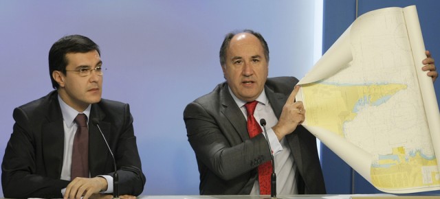 Rueda de prensa de José Luis Ayllón y José Ignacio Landaluce sobre Gibraltar