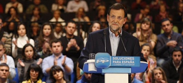 Mariano Rajoy durante su intervención en la I Cumbre del PP en el Exterior