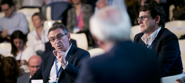 Luis María Beamonte durante su intervención en la Convención Nacional