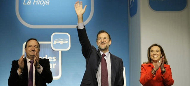 Mariano Rajoy participa en un acto del PP de La Rioja