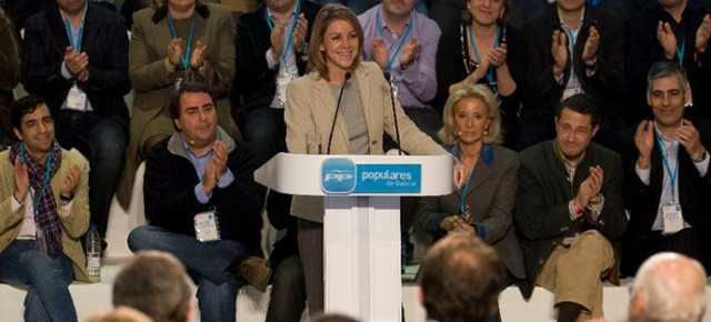 Maria Dolores de Cospedal durante su intervención