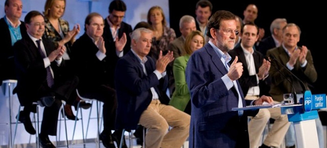 Mariano Rajoy durante su intervención en el acto de clausura de la convención en Palma de Mallorca