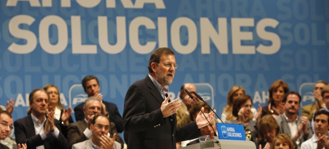 Mariano Rajoy durante la presentación de candidatos del PP 