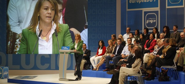 María Dolores de Cospedal durante su intervención