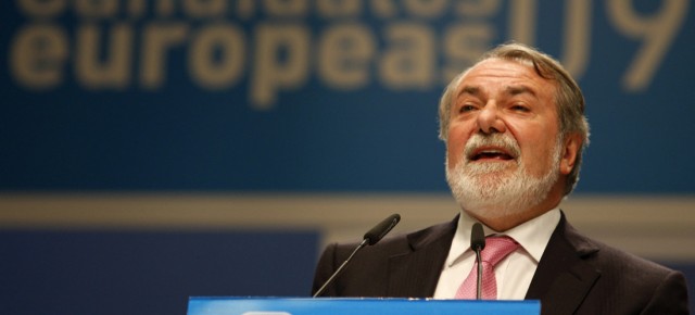 Jaime Mayor Oreja en el acto de presentación de candidatos para las elecciones europeas