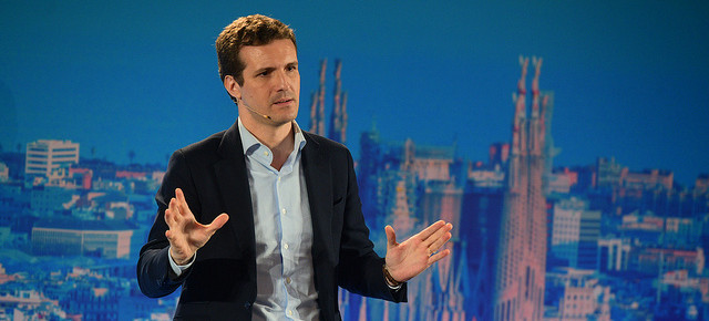 El presidente del Partido Popular, Pablo Casado.