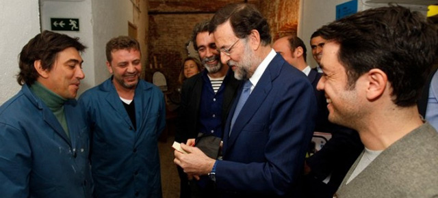 Mariano Rajoy en un acto con emprendedores