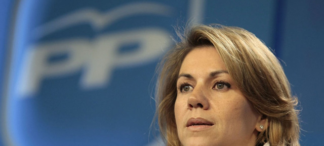 La secretaria general del PP, María Dolores de Cospedal