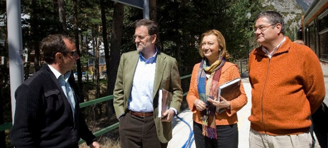 Mariano Rajoy en Astún (Huesca)