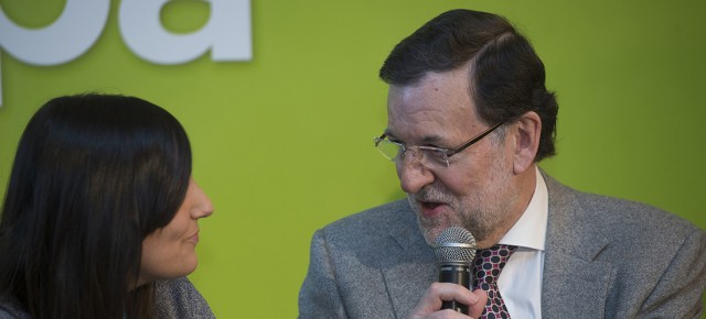 Rajoy y Bea Jurado en la Convención 