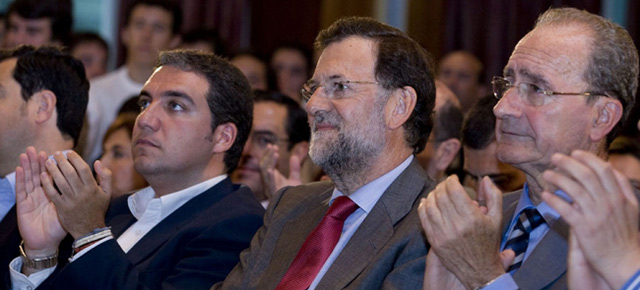 Mariano Rajoy en un acto del PP en Málaga