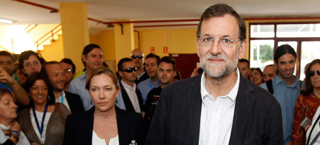 Mariano Rajoy ejerce su derecho al voto