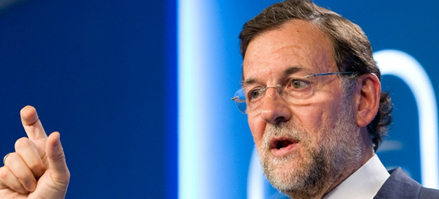 El presidente del PP, Mariano Rajoy, rueda de prensa