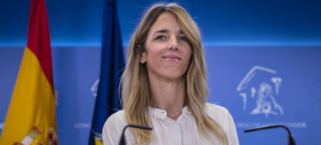 Cayetana Álvarez de Toledo, en rueda de prensa tras la reunión de la Junta de Portavoces