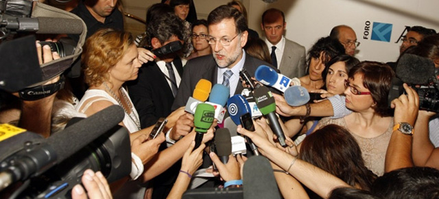 El presidente del Partido Popular, Mariano Rajoy