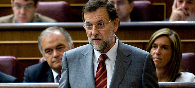 Mariano Rajoy durante su intervención en la sesión de control al Gobierno