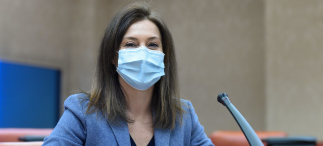 Valentina Martínez antes de su intervención.