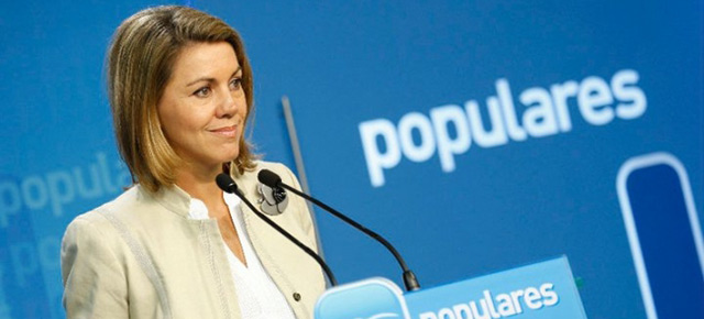 La secretaria general del PP, Maria Dolores Cospedal