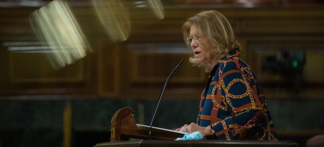 Elvira Rodríguez en una interpelación