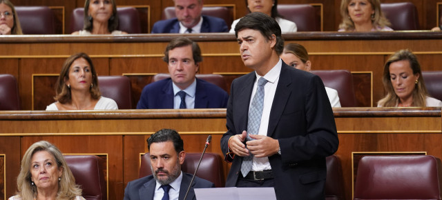Carlos Rojas en la sesión de control al Gobierno