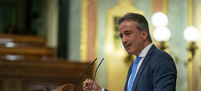 Diego Movellán durante su intervención en el Pleno