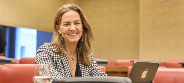 Sol Cruz durante su intervención.