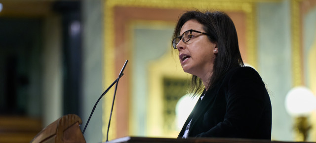 Ana Vázquez durante su intervención.