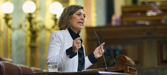 Mila Marcos durante su intervención.