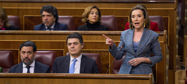 Cuca Gamarrra durante su intervención.