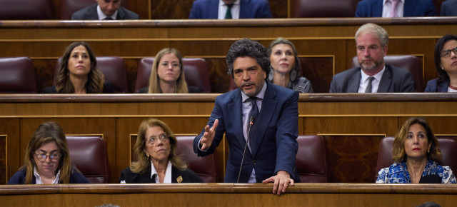 Mario Garcés en la sesión de control en el Congreso