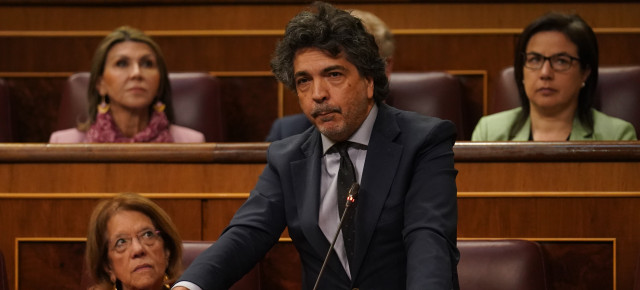 Mario Garcés en la sesión de control al Gobierno en el Pleno del Congreso 