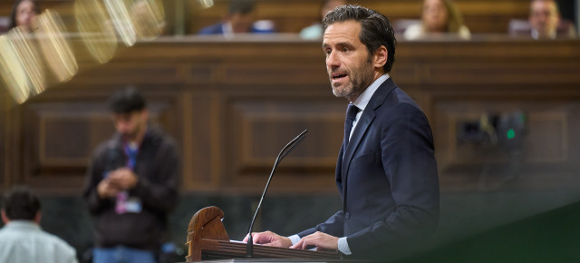 Borja Sémper durante su intervención en el Congreso 