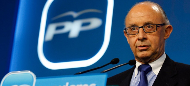 Cristóbal Montoro en rueda de prensa