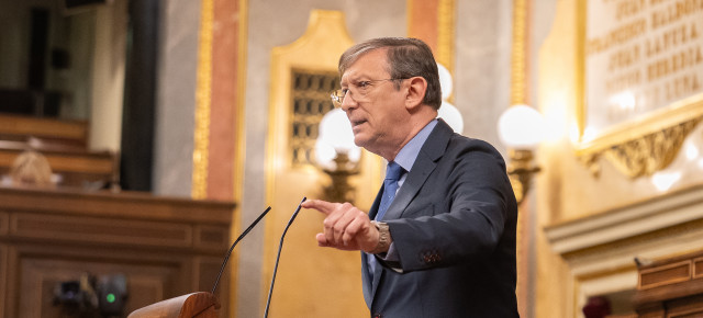 Pere Huguet, durante una Interpelación al ministro Grande-Marlaska