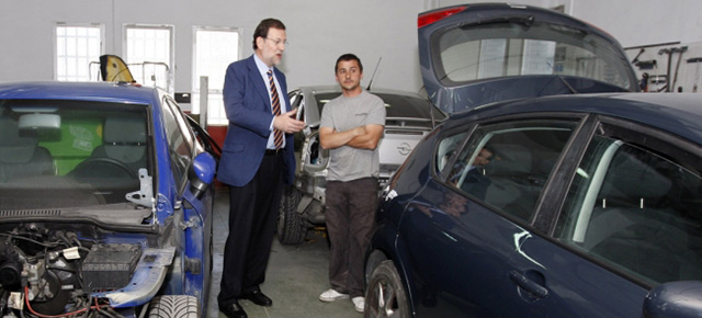 Mariano Rajoy visita unas PYMES en Vallecas