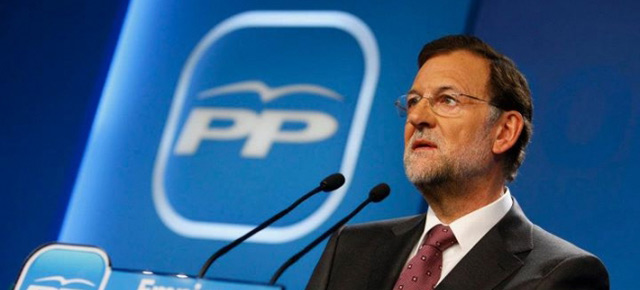 El presidente del Partido Popular, Mariano Rajoy