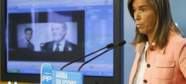 Ana Mato presenta los anuncios y cuñas de la campaña electoral para las elecciones europeas