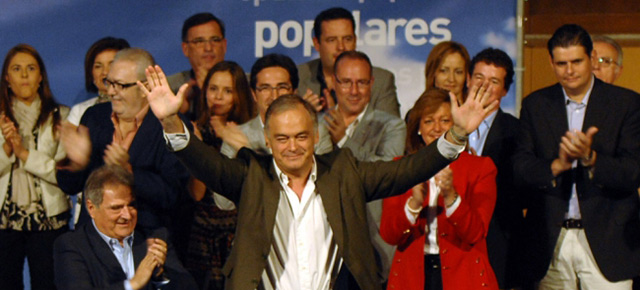 Esteban González Pons en la presentación de la candidatura del PP de Valencia