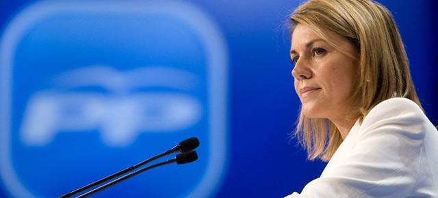 María Dolores de Cospedal durante su intervención