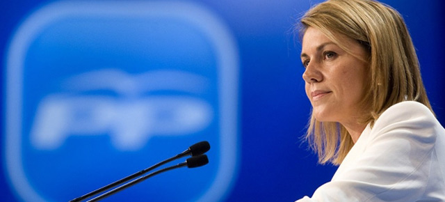 María Dolores de Cospedal durante su intervención